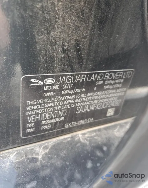 2018 Jaguar Xe 25T Premium from USA, damaged, VIN SAJAJ4FX2JCP24092